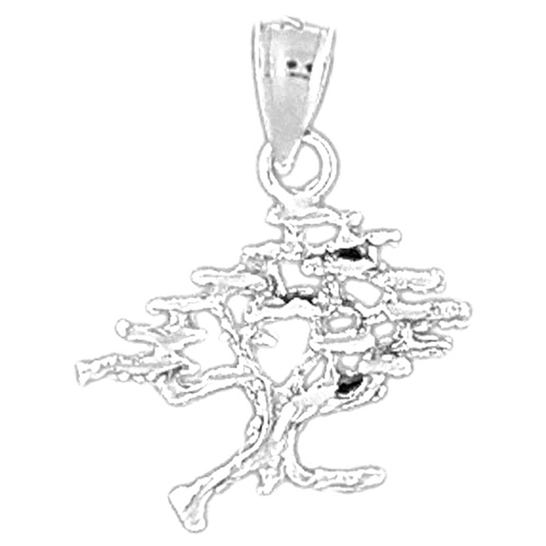 Sterling Silver Cedar Tree Pendant