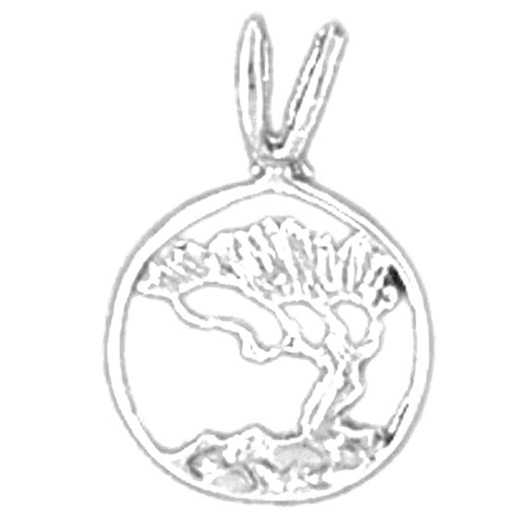 Sterling Silver Cedar Tree Pendant