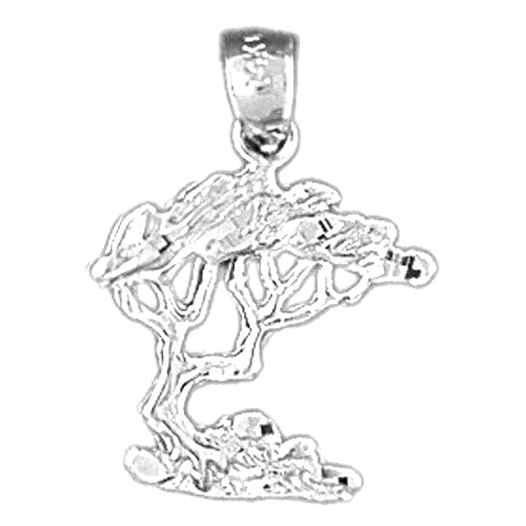 Sterling Silver Cedar Tree Pendant