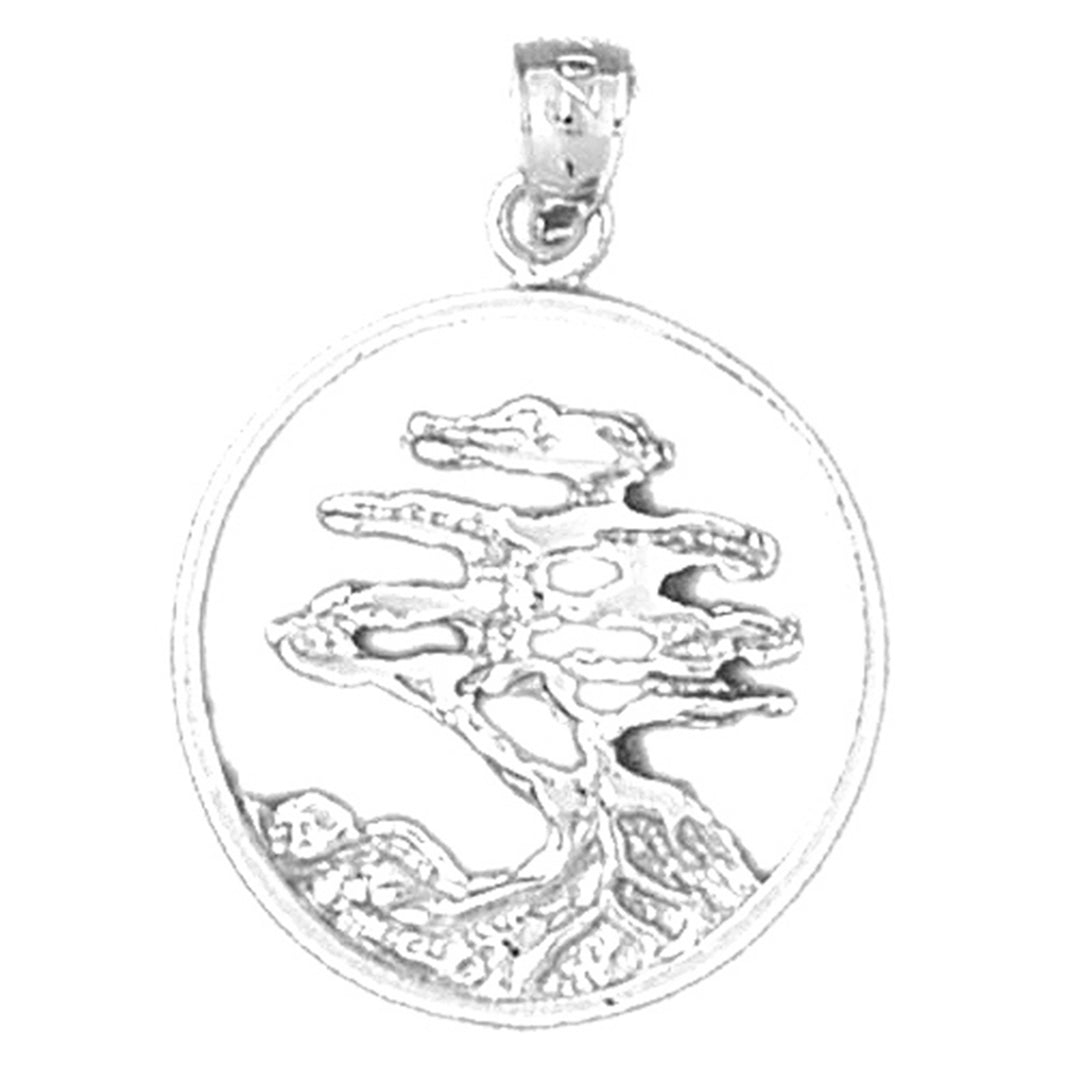 Sterling Silver Cedar Tree Pendant