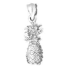 Sterling Silver 3D Pineapple Pendant