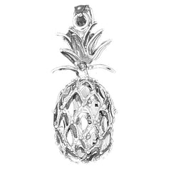 Sterling Silver 3D Pineapple Pendant