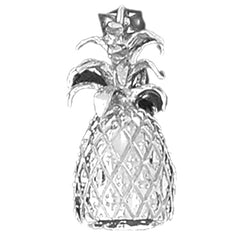 Sterling Silver 3D Pineapple Pendant