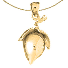 Sterling Silver 3D Pendant (Rhodium or Yellow Gold-plated)