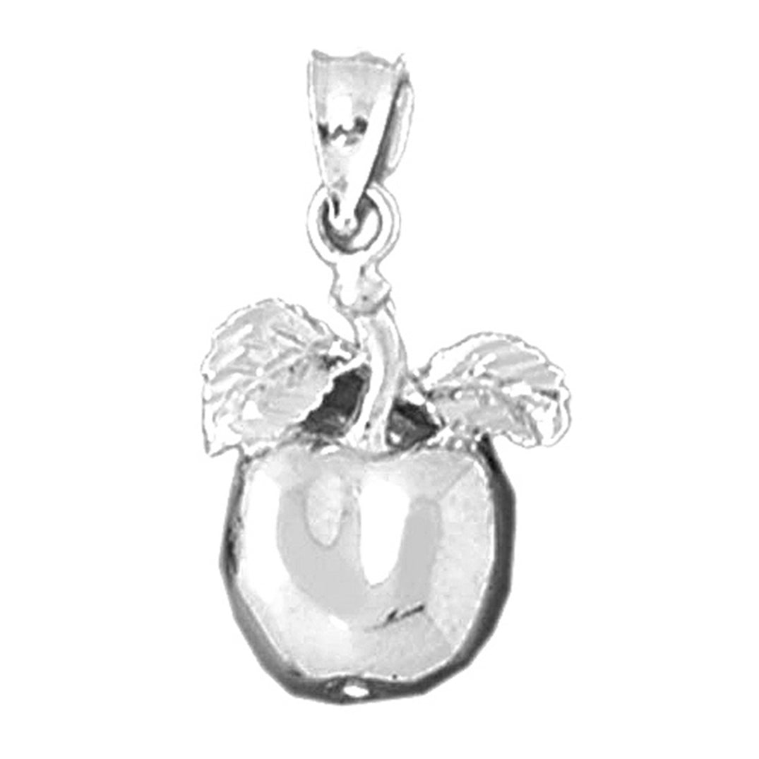 Sterling Silver Apple Pendant