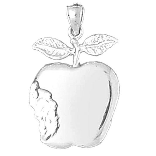 Sterling Silver Apple Pendant
