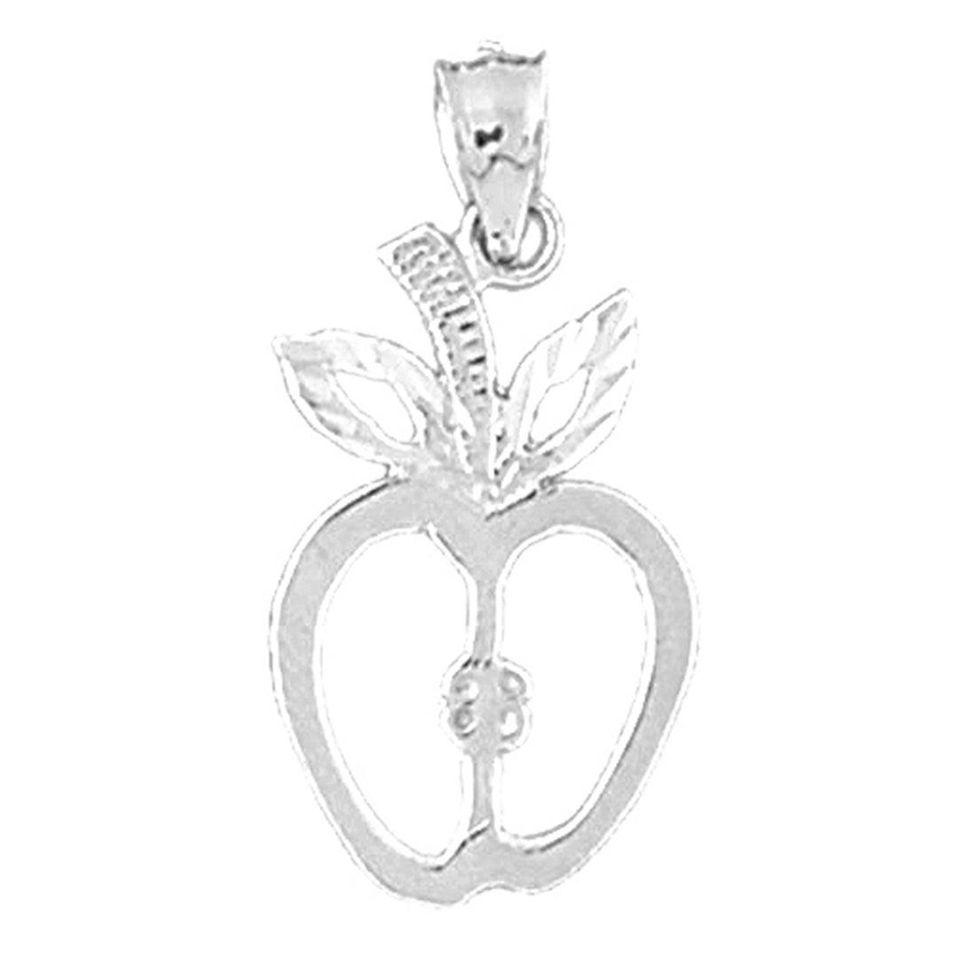 Sterling Silver Apple Pendant