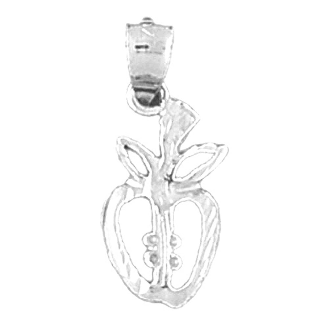 Sterling Silver Apple Pendant