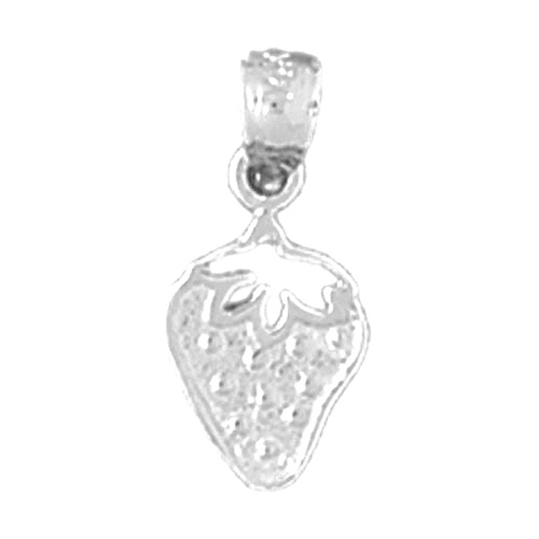 Sterling Silver Strawberry Pendant
