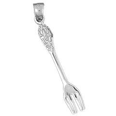 Sterling Silver Fork Pendant