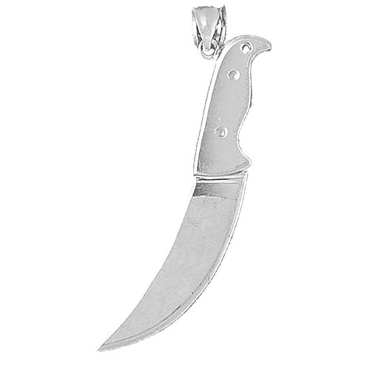 Sterling Silver 3D Knife Pendant