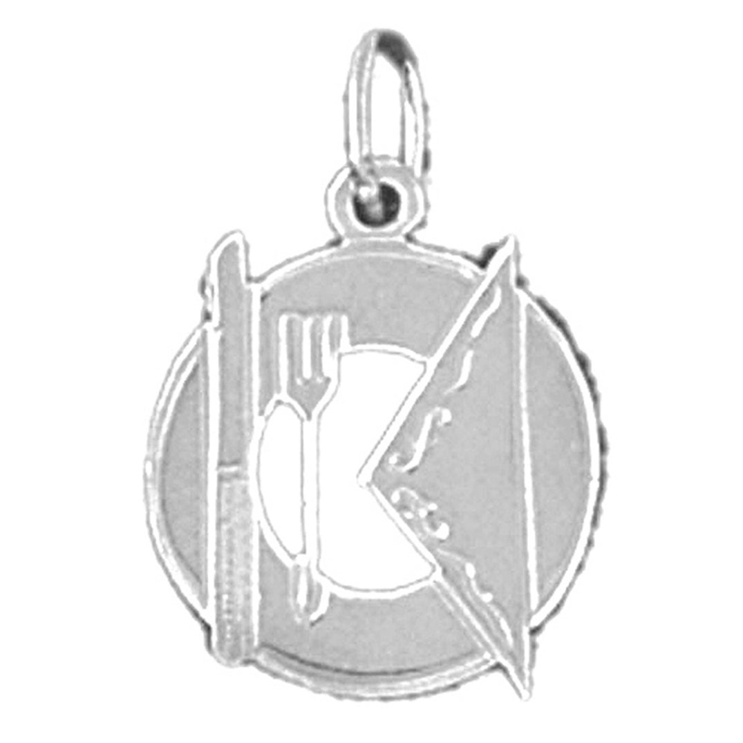 Sterling Silver Dinner Setting Pendant