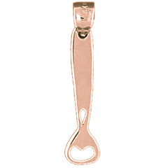 14K or 18K Gold Can Opener Pendant