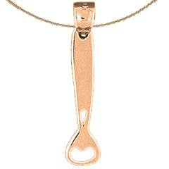 14K or 18K Gold Can Opener Pendant