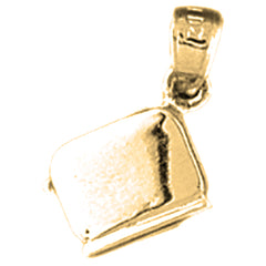 Sterling Silver 3D Toaster Pendant (Rhodium or Yellow Gold-plated)