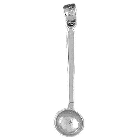 Sterling Silver 3D Measuring Spoon Pendant