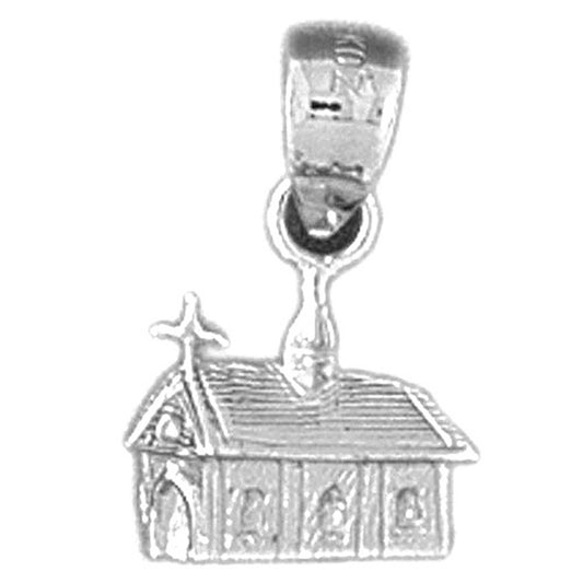 Sterling Silver House For Sale Pendant