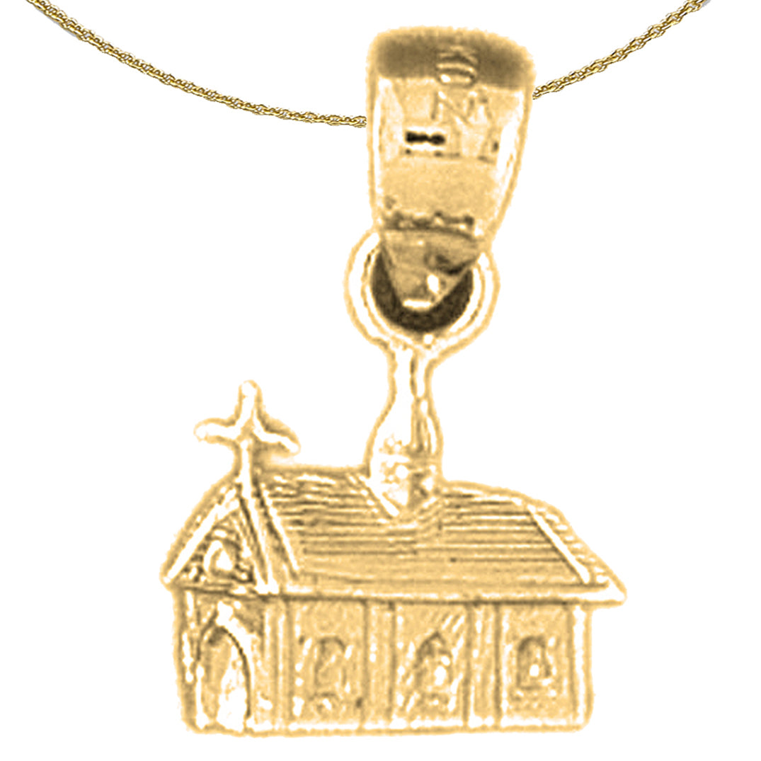14K or 18K Gold House For Sale Pendant