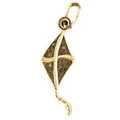 Yellow Gold-plated Silver Kite Pendant