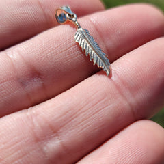 14K or 18K Gold Feather Pendant