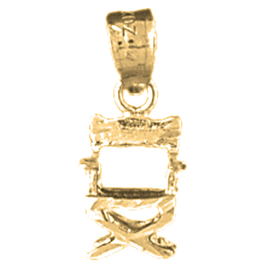 Yellow Gold-plated Silver Directors Chair Pendant