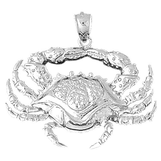 Sterling Silver Crab Pendant