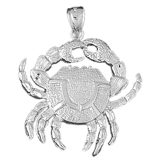 Sterling Silver Crab Pendant