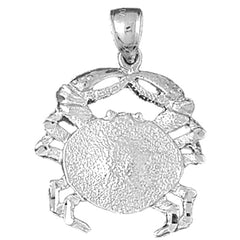 Sterling Silver Crab Pendant