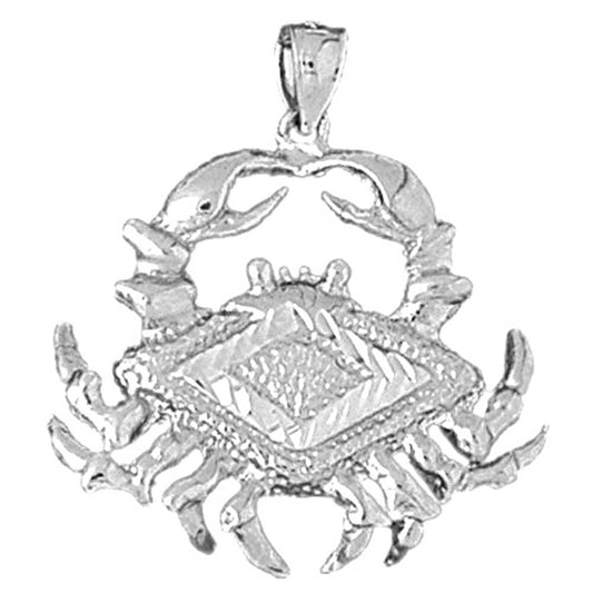 Sterling Silver Crab Pendant