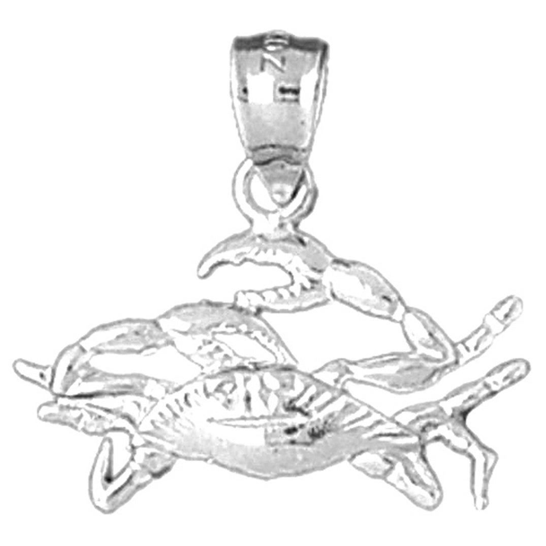 Sterling Silver Crab Pendant