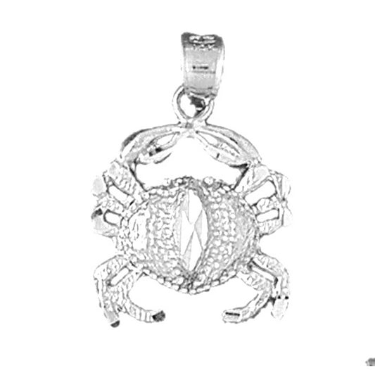 Sterling Silver Crab Pendant