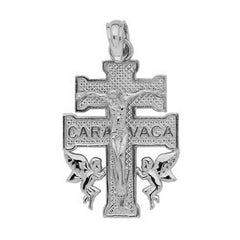 Sterling Silver Caravaca Crucifix Pendant