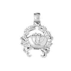 Sterling Silver Crab Pendant