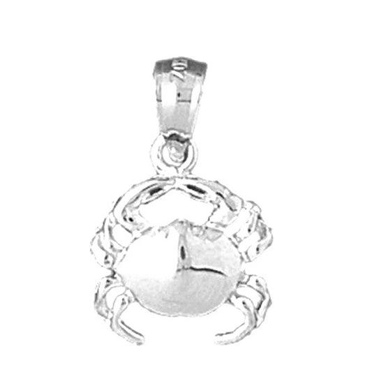 Sterling Silver Crab Pendant