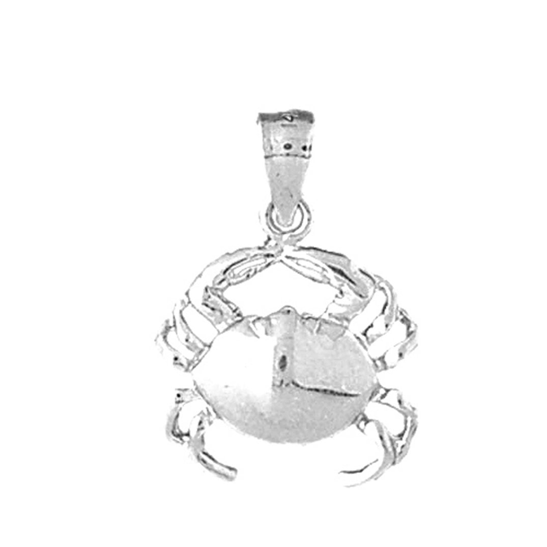 Sterling Silver Crab Pendant