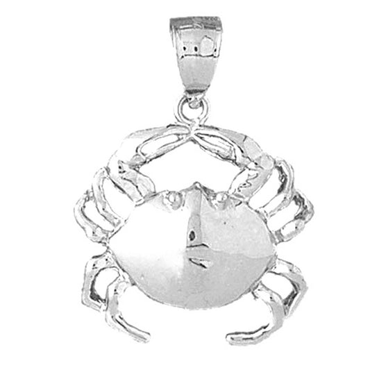 Sterling Silver Crab Pendant