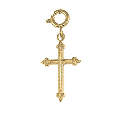 Yellow Gold-plated Silver Cross Pendant