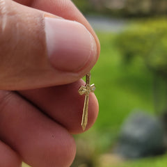 Engel aus Sterlingsilber mit Anhänger „Mein Engel“ auf der Rückseite (rhodiniert oder gelbvergoldet)