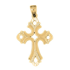 Yellow Gold-plated Silver Cross Pendant