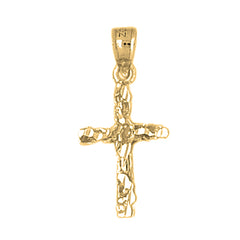 Yellow Gold-plated Silver Cross Pendant