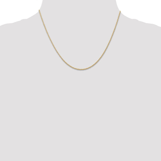 14K Yellow Gold 0.7mm Cable Rope Chain