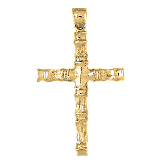 Yellow Gold-plated Silver Cross Pendant