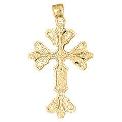 Yellow Gold-plated Silver Cross Pendant