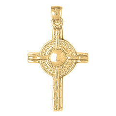 Yellow Gold-plated Silver Cross Pendant