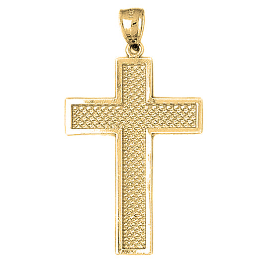 Yellow Gold-plated Silver Cross Pendant