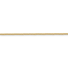 10K Yellow Gold 1.5mm Diamond-cut Wheat Chain