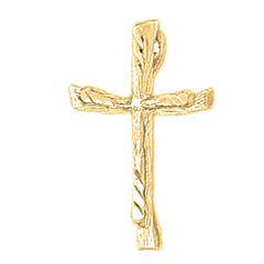 Yellow Gold-plated Silver Cross Pendant