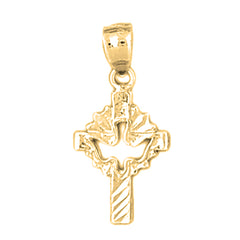 Yellow Gold-plated Silver Cross Pendant