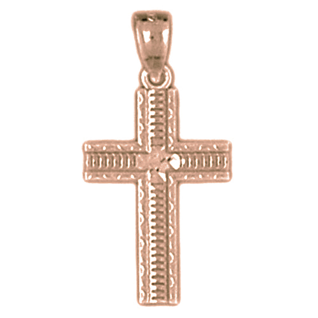 14K or 18K Gold Latin Cross Pendant