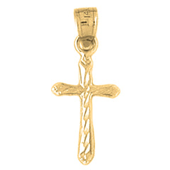 14K or 18K Gold Passion Cross Pendant